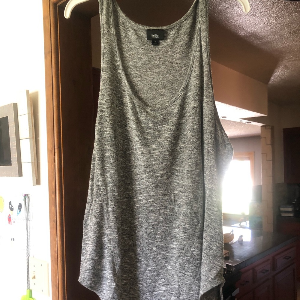 Massio soft grey dress tank top Size Large